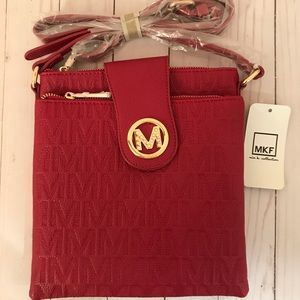 BNWT MKF Red Marietta Crossbody